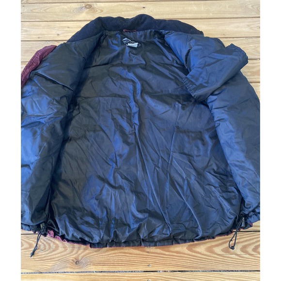 Montana Mountaineering GRIZ Down Puffer Vest Size Large Men’s Maroon Full Zip - Picture 3 of 8